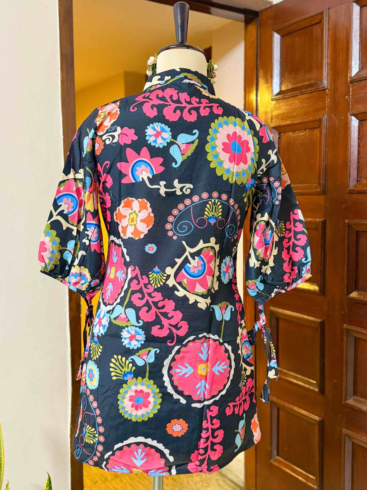 Black Rayon Co-Ord - D07