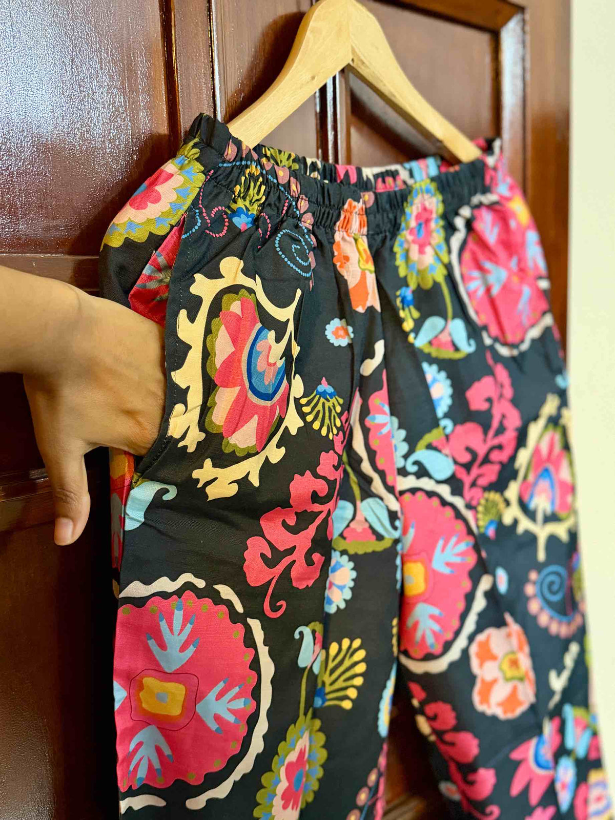 Black Rayon Co-Ord - D07